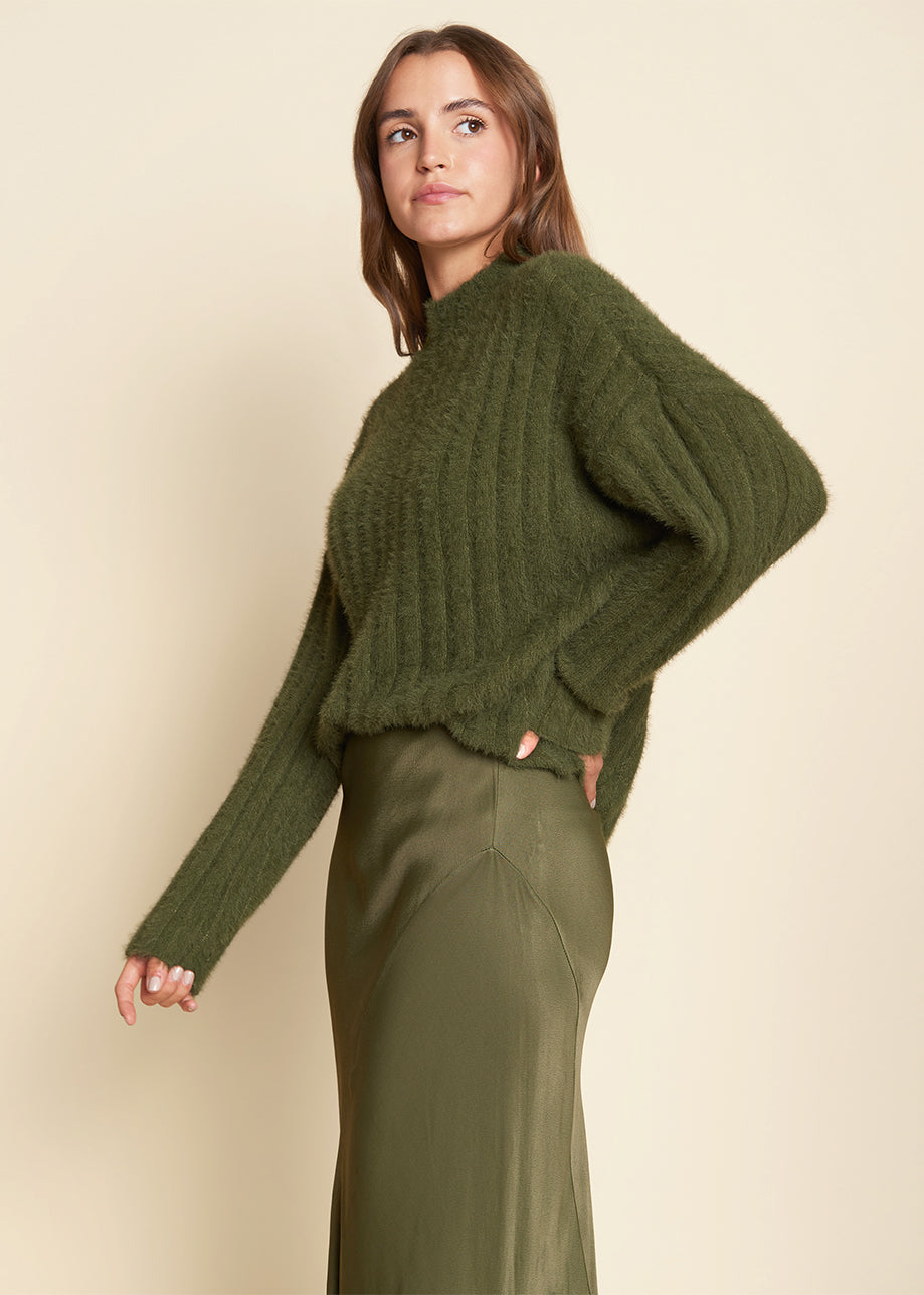 Savannah Trui Burnt Olive