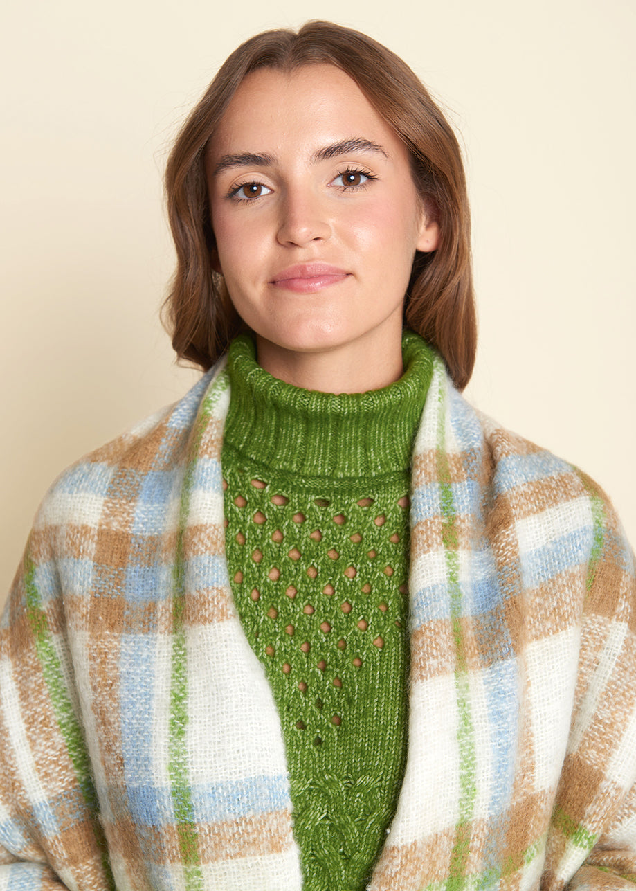 Seraphine Scarf Egrett Check