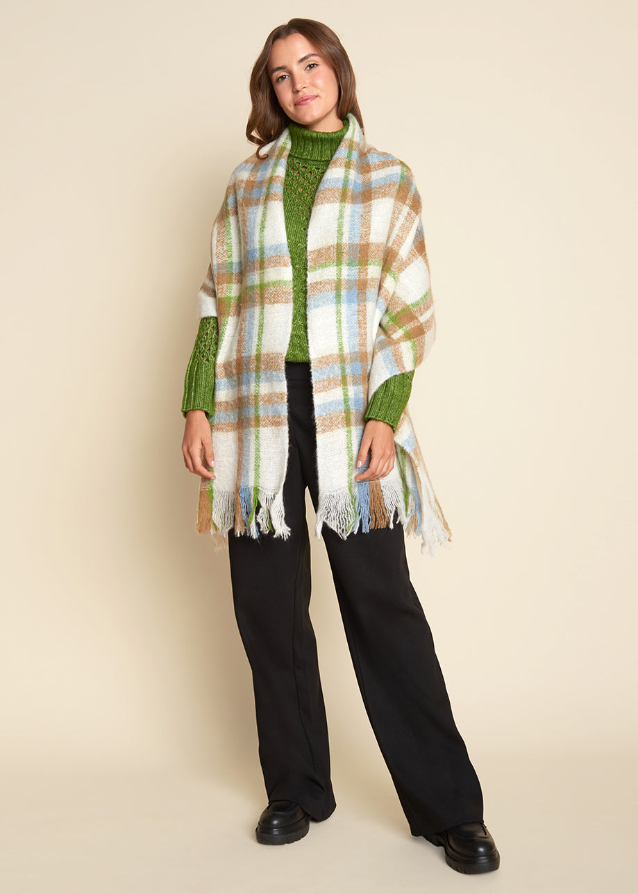 Seraphine Scarf Egrett Check