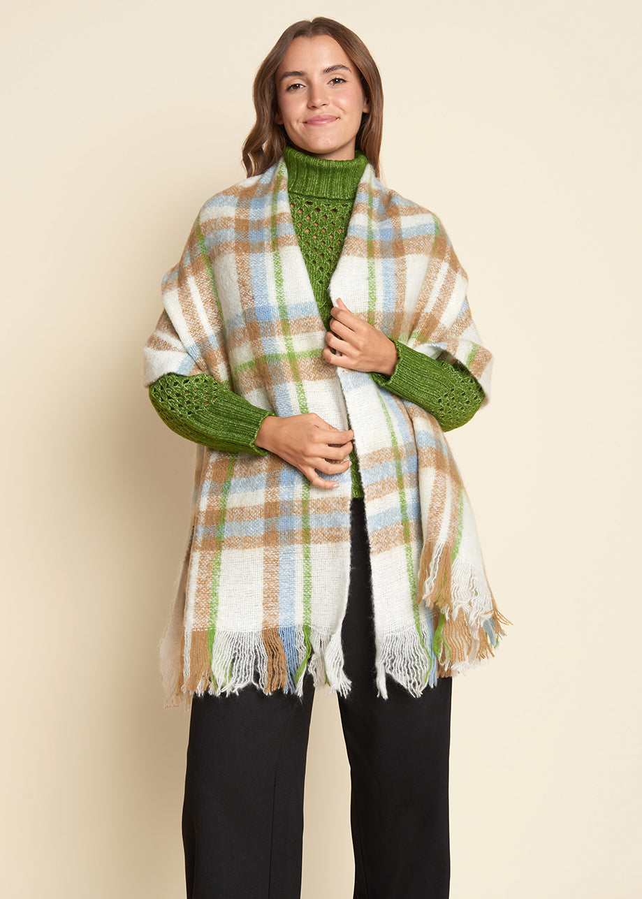 Seraphine Scarf Egrett Check