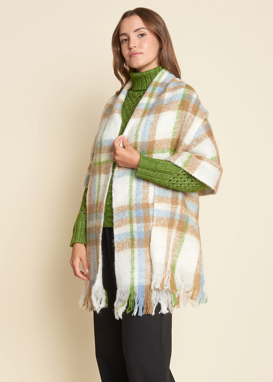 Seraphine Scarf Egrett Check