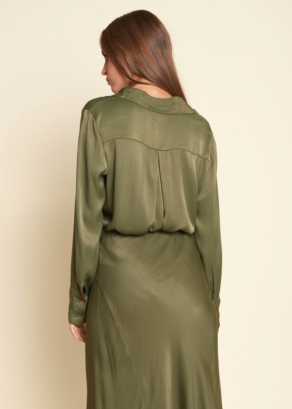 Ganzia Olijf Groene Rok