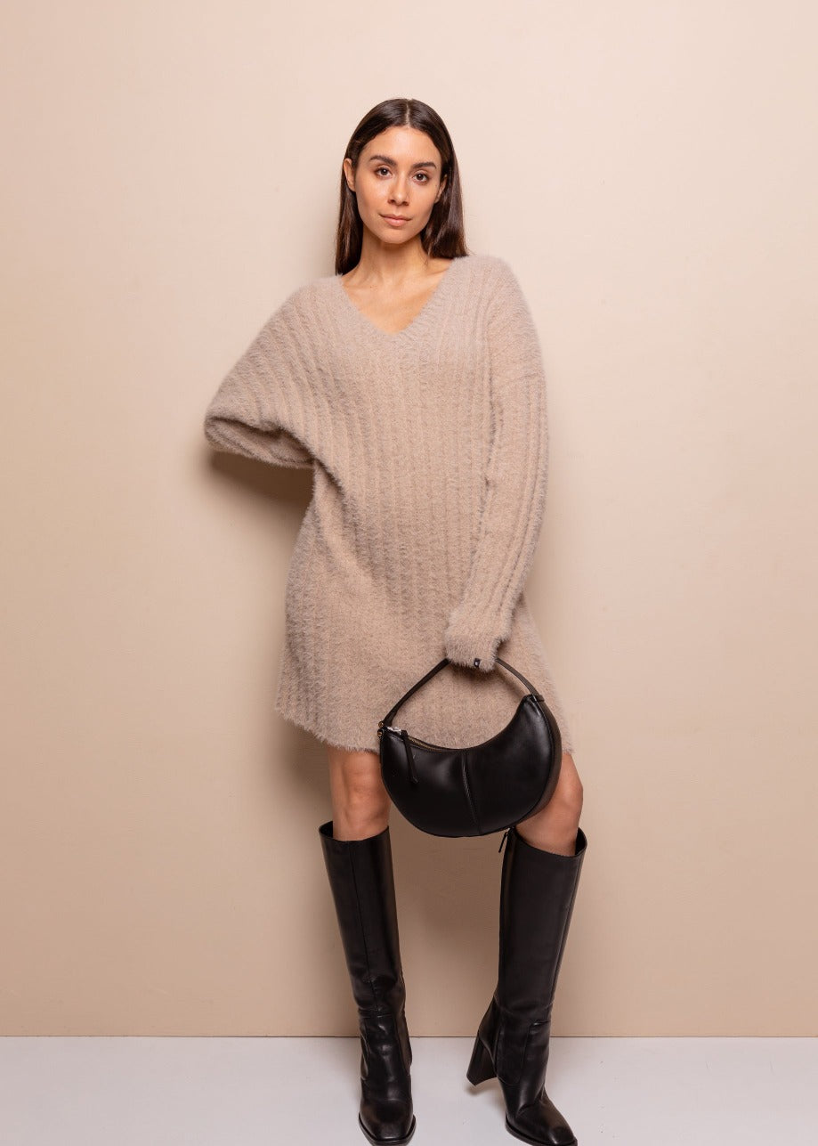 Evie Jurk Beige