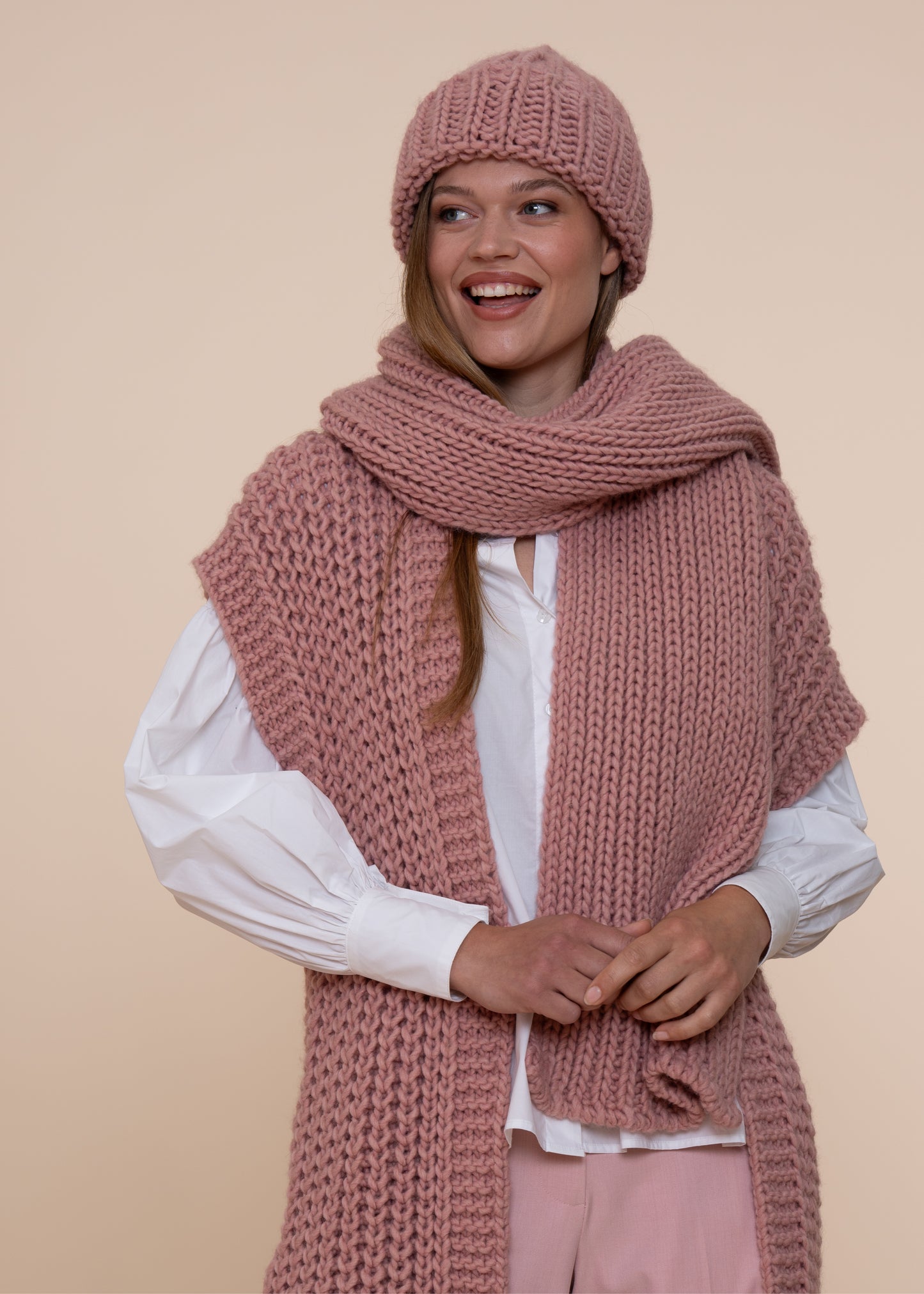 Stein Scarf Misty Rose