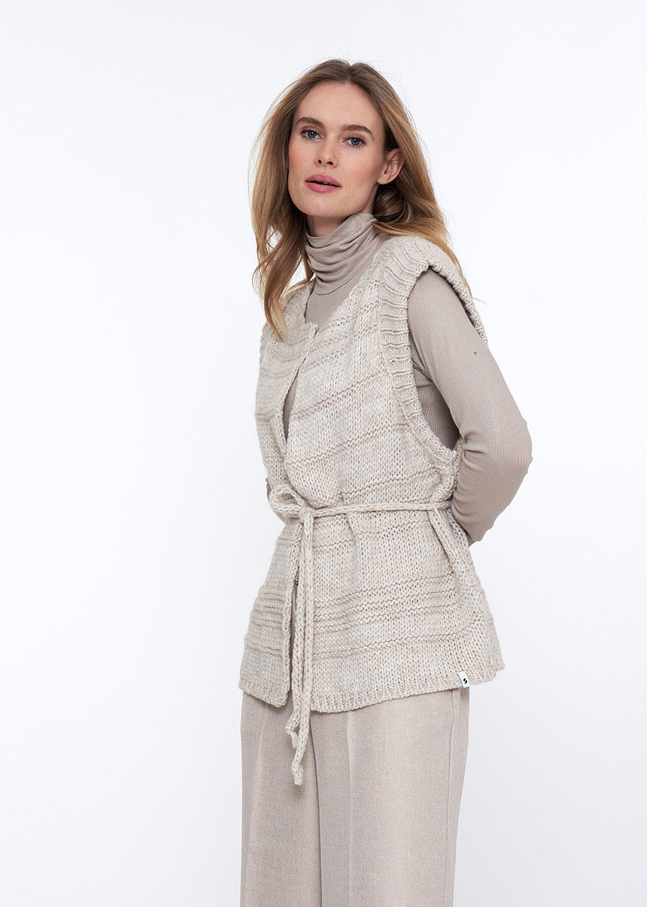 Dera Cardigan Cream Mel