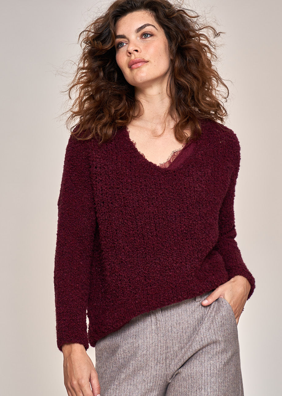 Malmo Broek Rood Melange