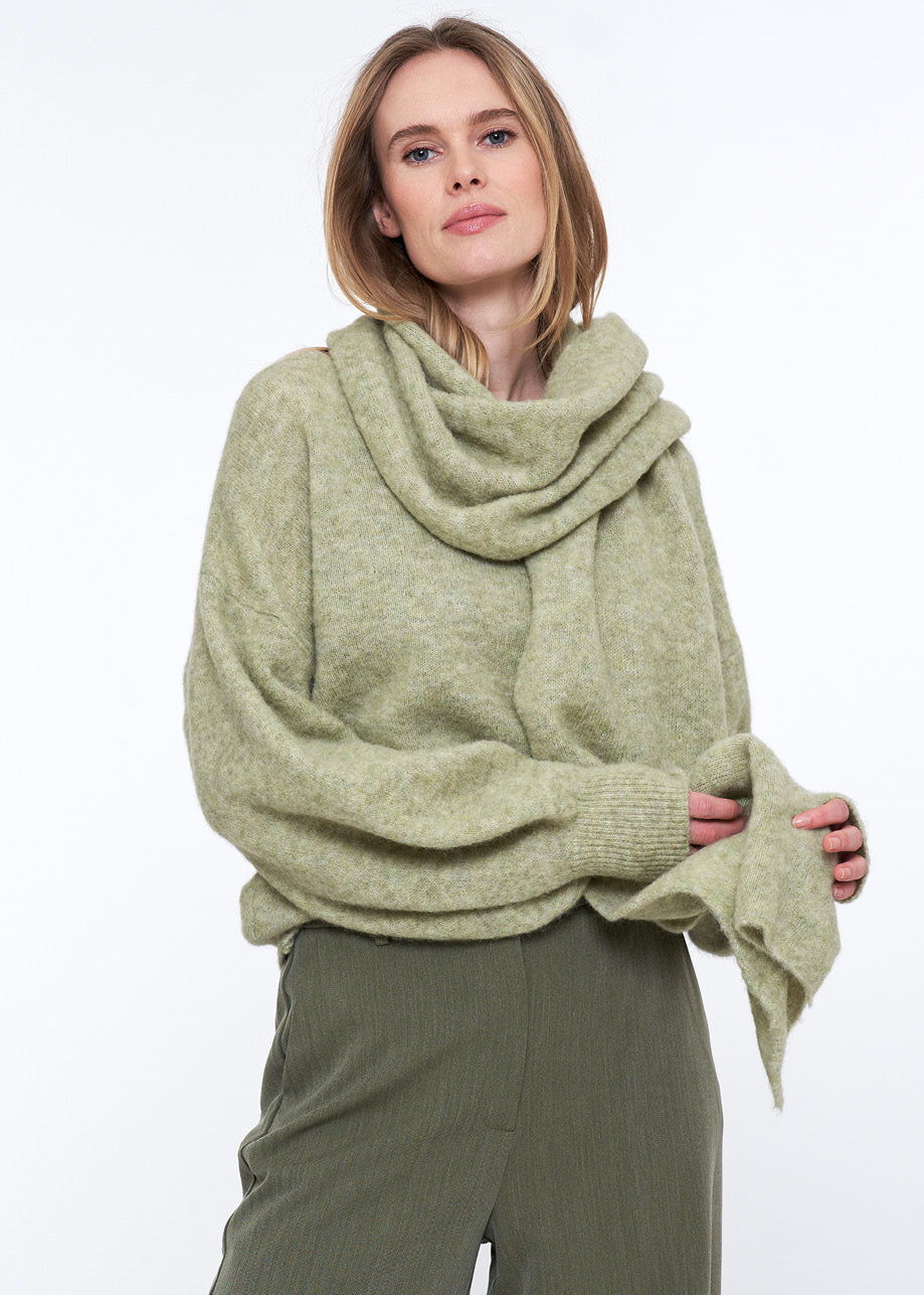 Deux Sweater Lt Oliva Mel
