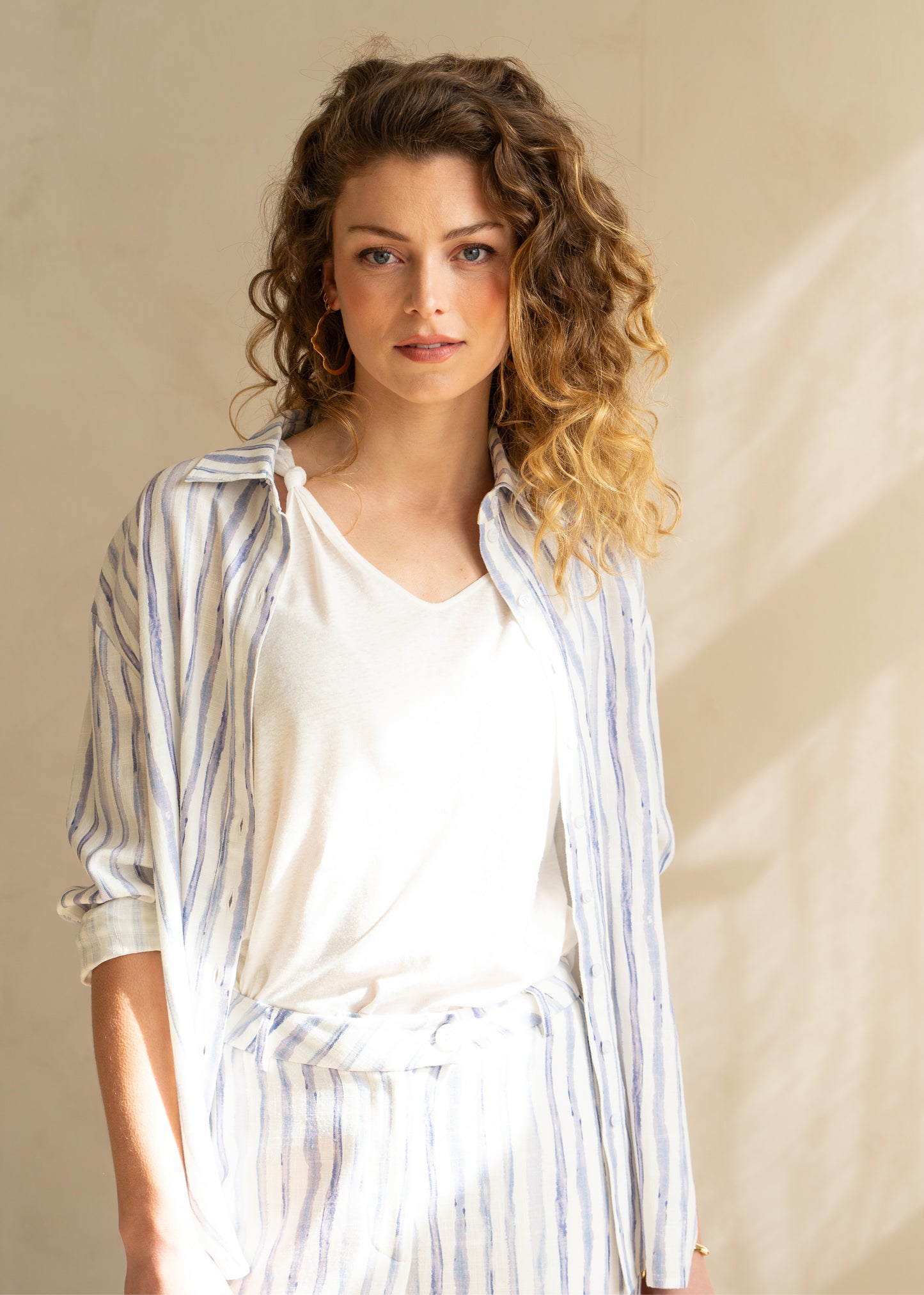 Latina Blouse Blue Calcite