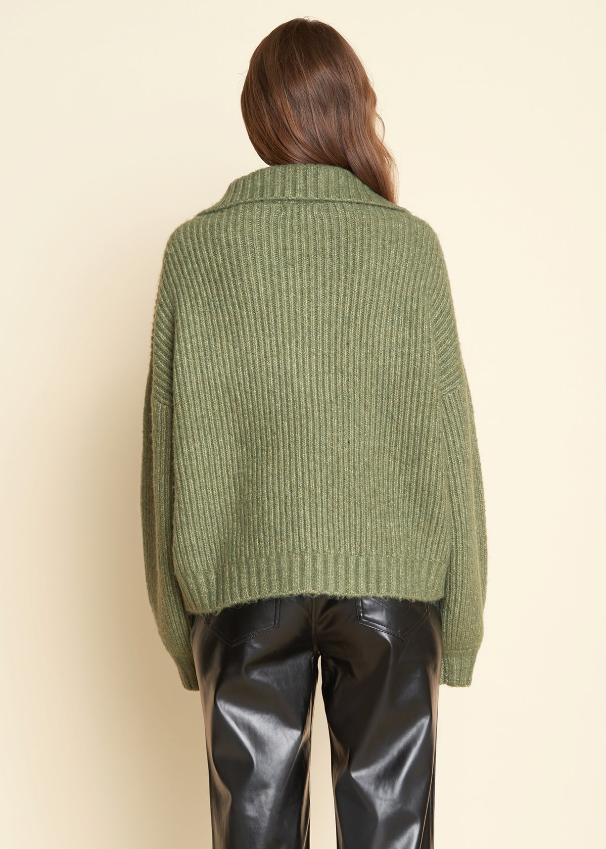Nova Sweater Burnt Olive Melange