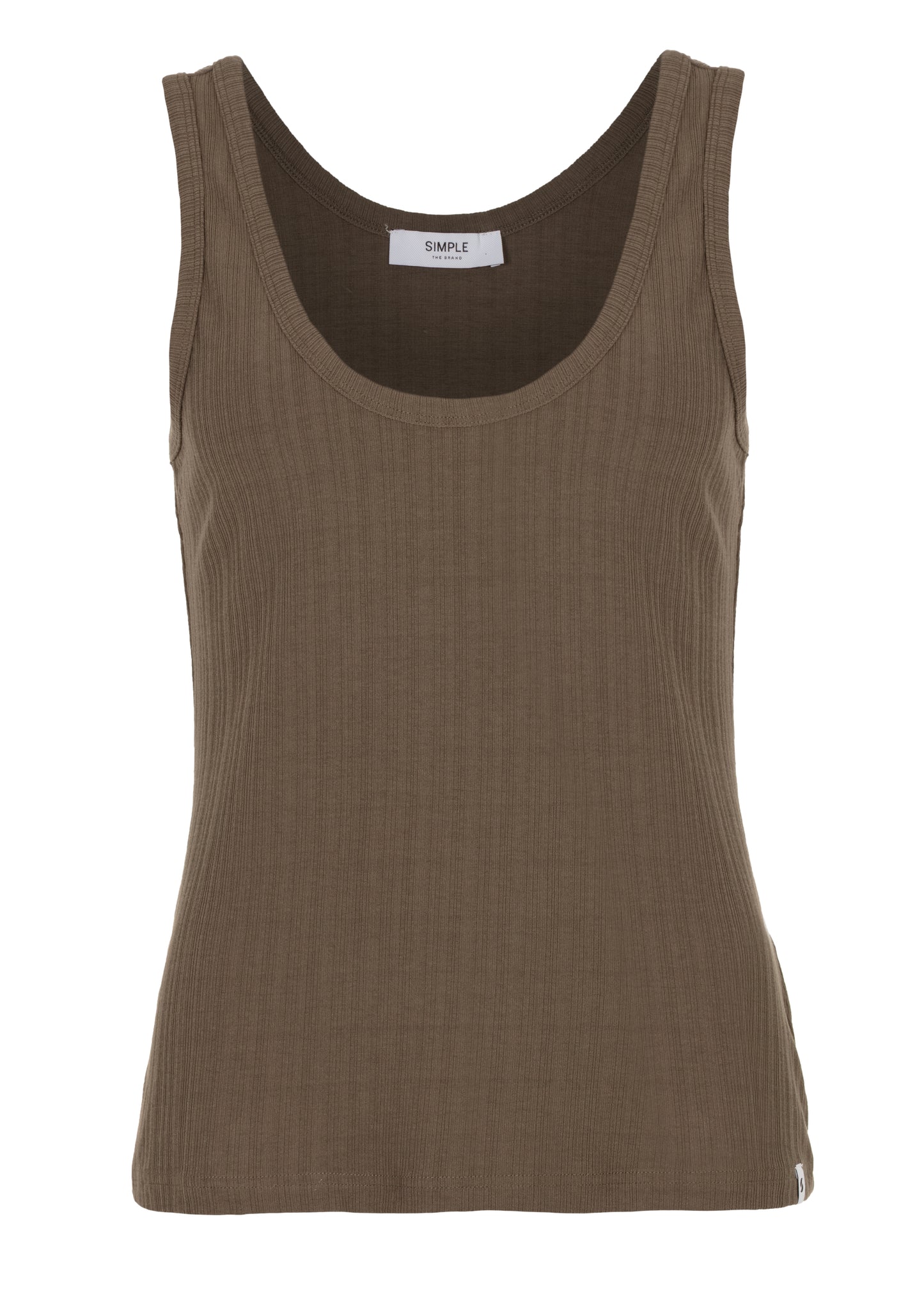 Ribby Tanktop Army Green