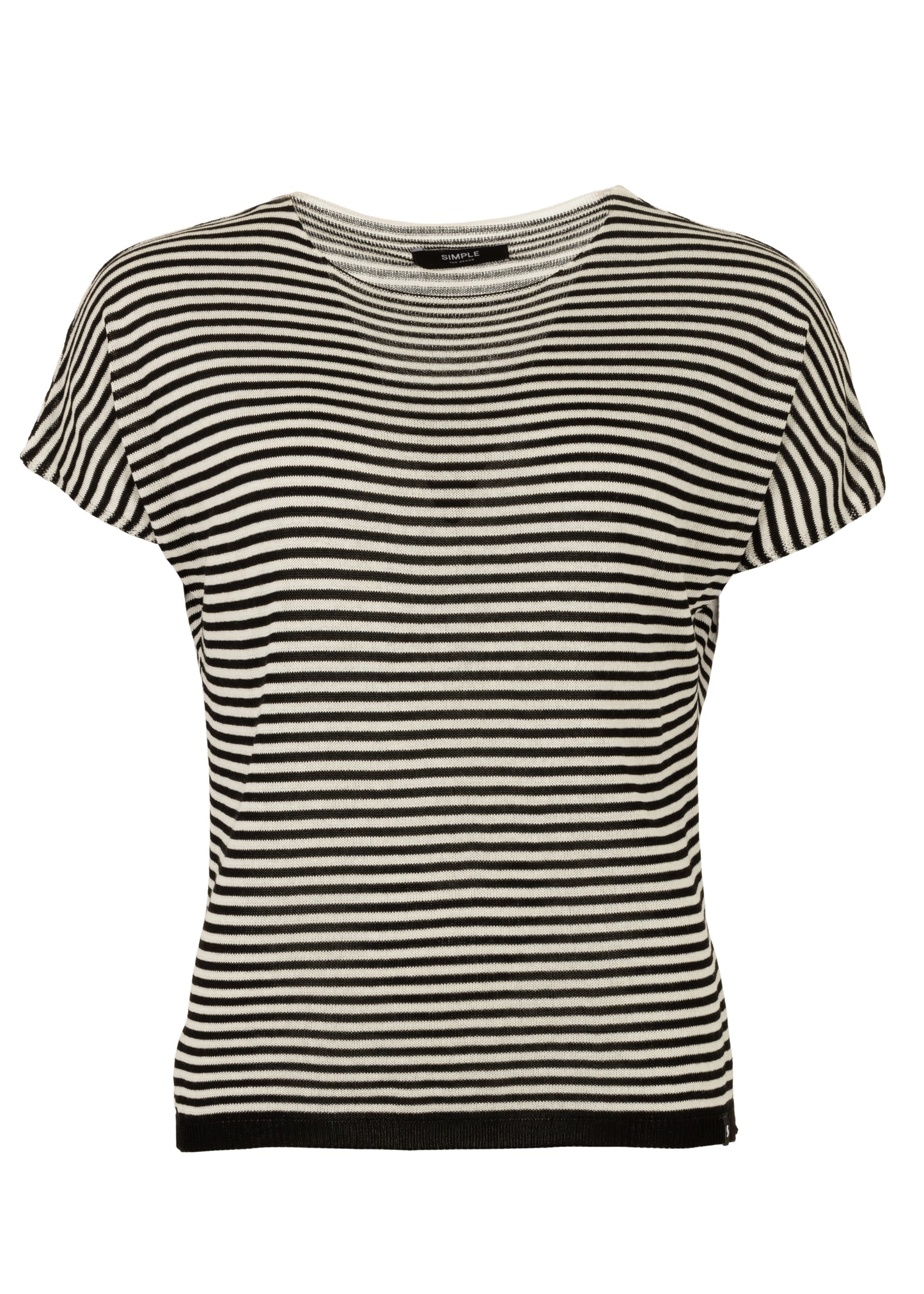 Romera Top Egret/ Black Stripe