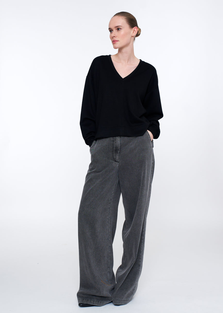 Chaplin Ls Top Black