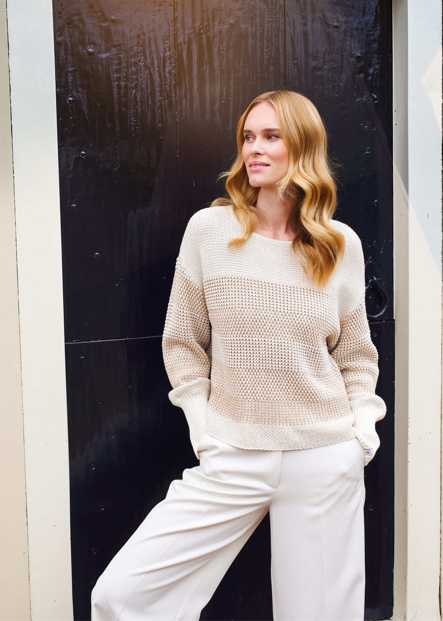 Lagos Sweater Egret/ Desert
