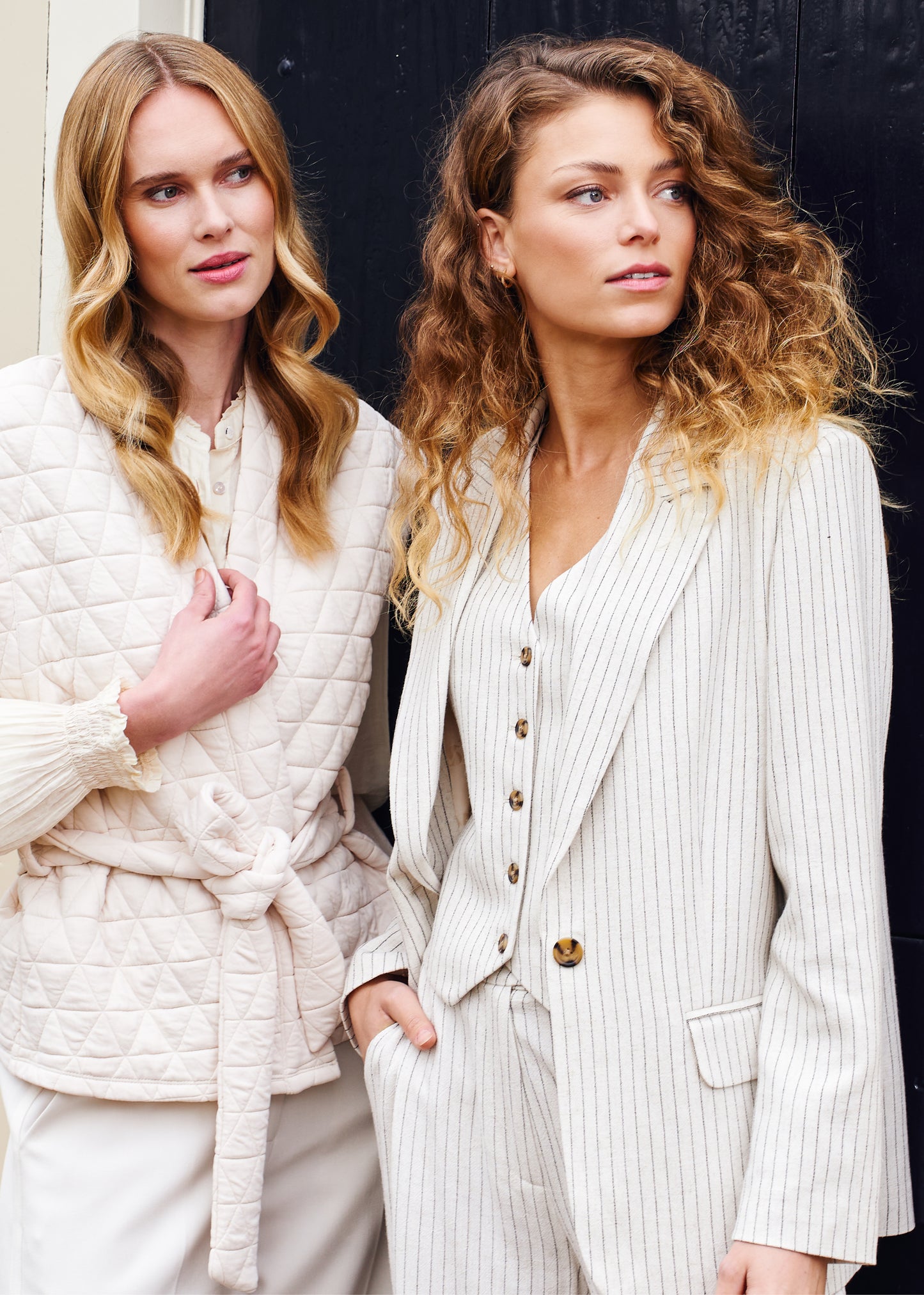 Anzio Blazer Natural Pinstripe