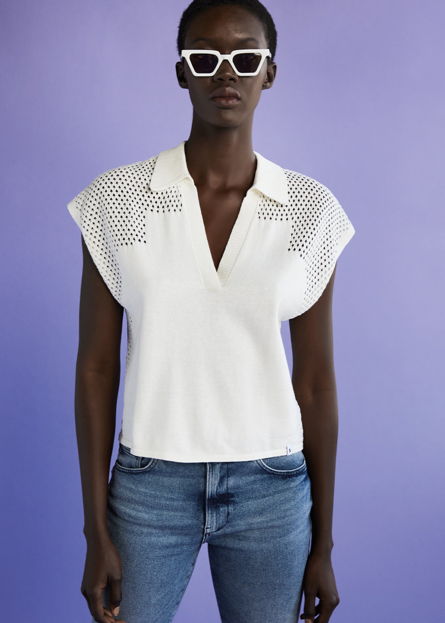 Claudia Top White
