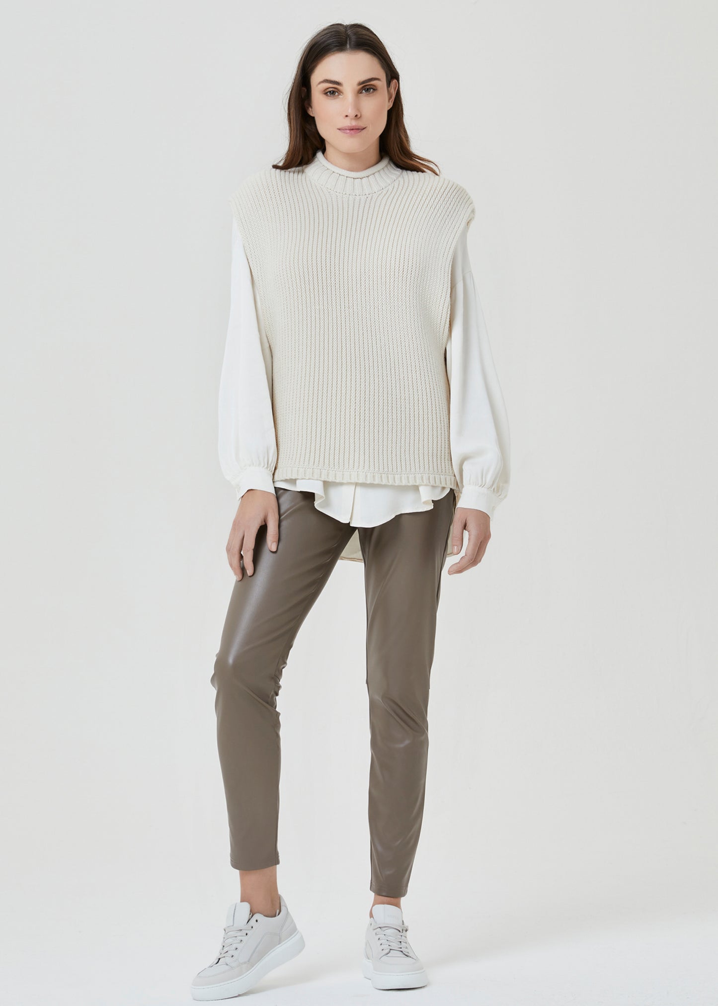 Peet Legging - Brown - Front - Legging - Simple
