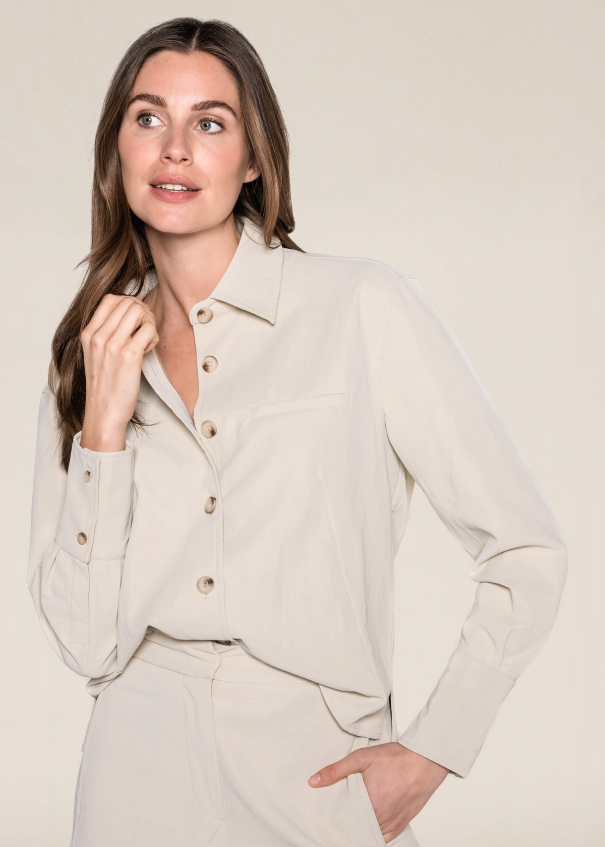 Onyx Blouse - Egret Wit