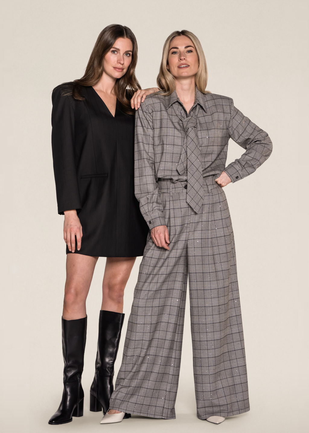 Katrina Trousers - Black Check
