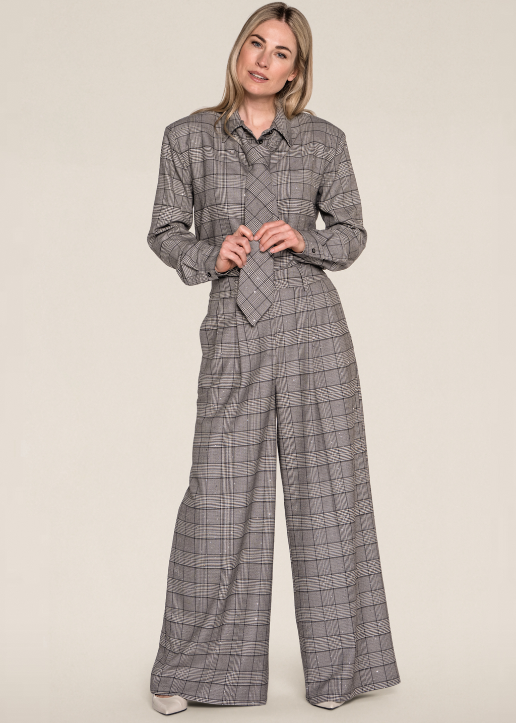 Katrina Trousers - Black Check