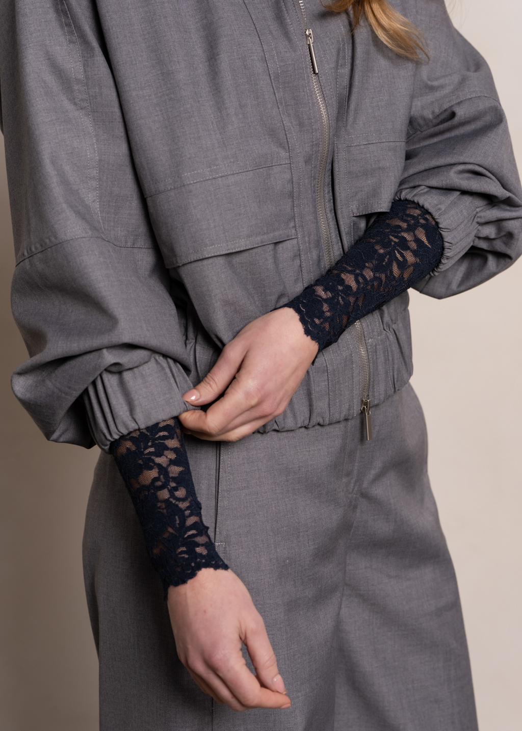 Jeanne Kanten Top - Blue Navy