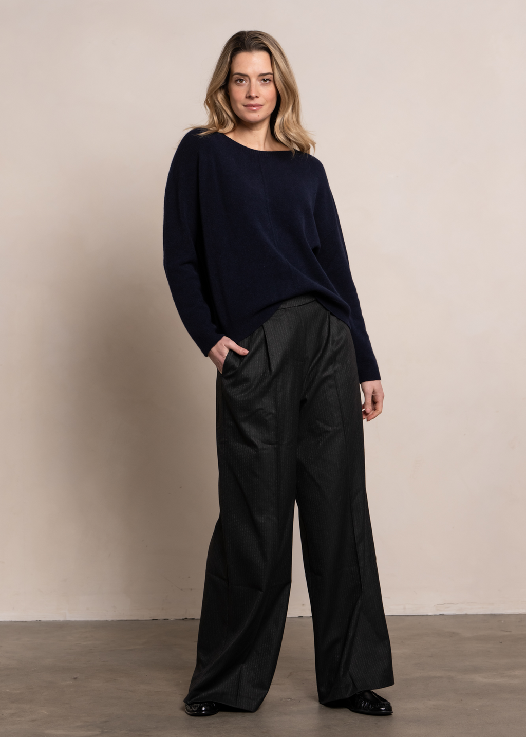 Svea Knit - Blue Black