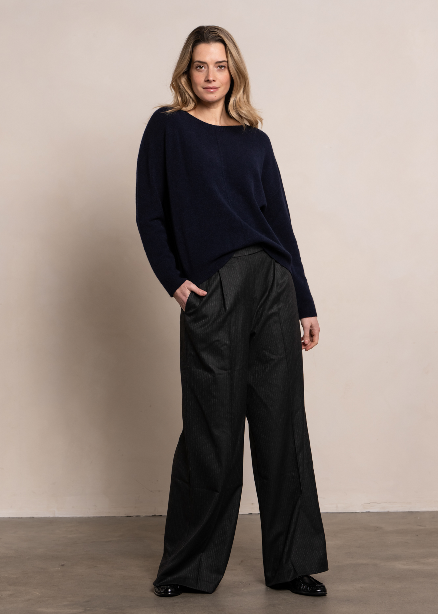 Svea Knit - Blue Black