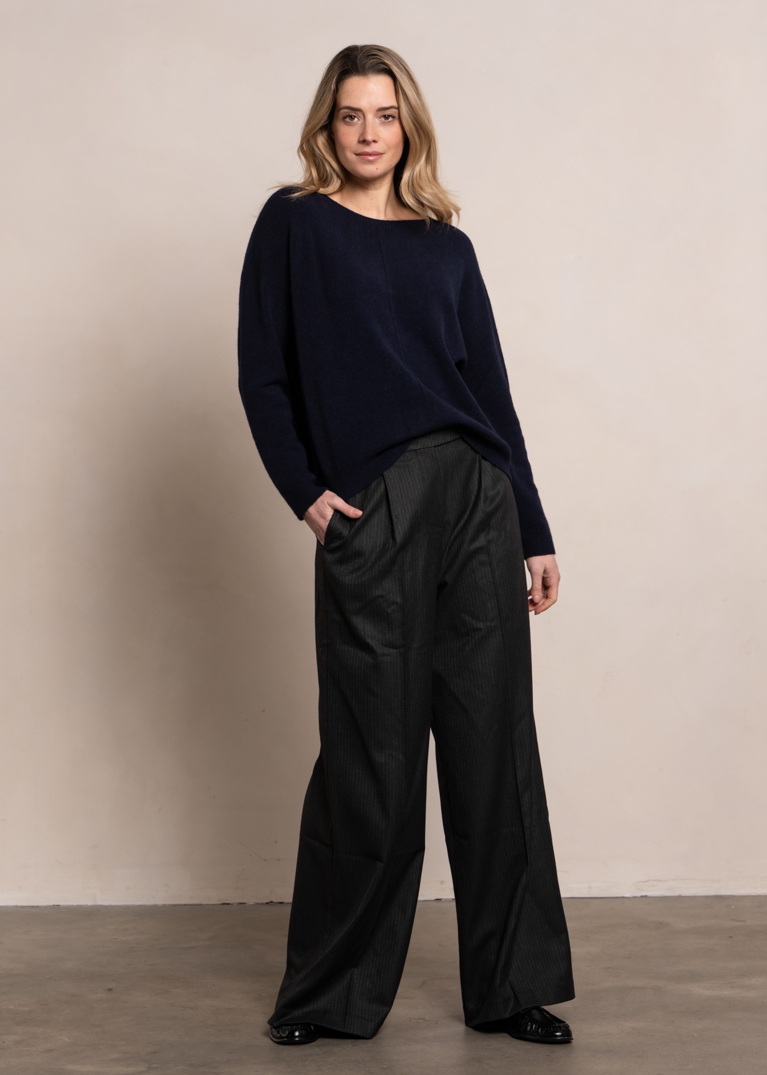 Svea Knit - Blue Black