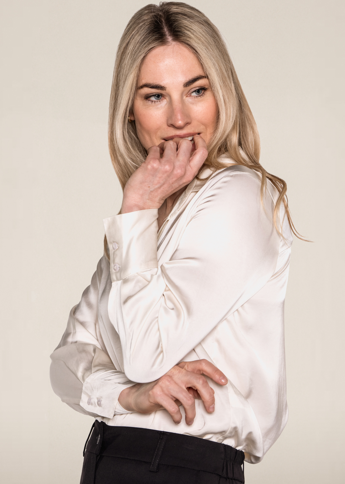 Birdie Blouse - Egret Wit