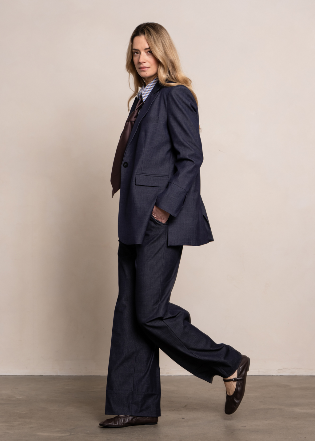 Dorrit Pants - Denim Blue