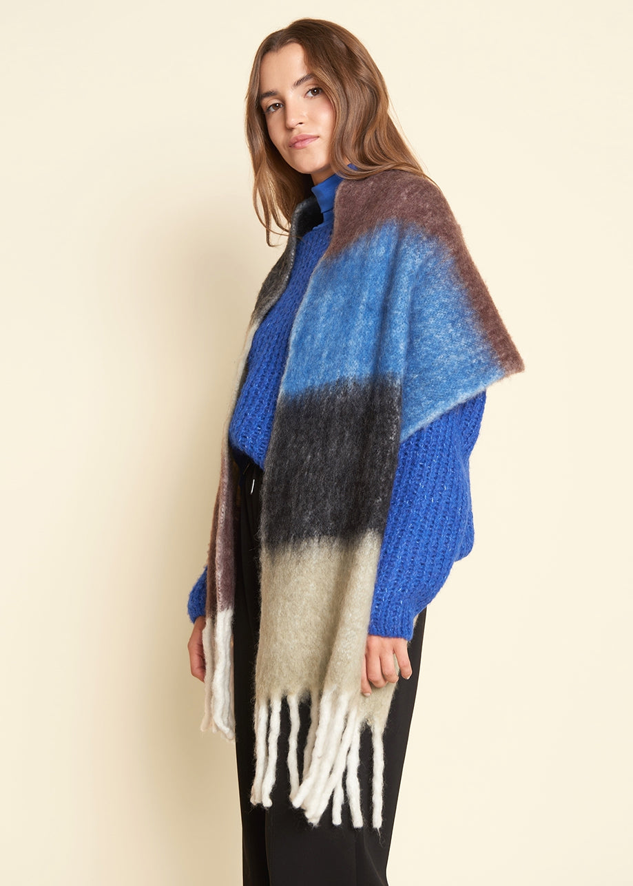 Sharron Scarf True Blue Combo