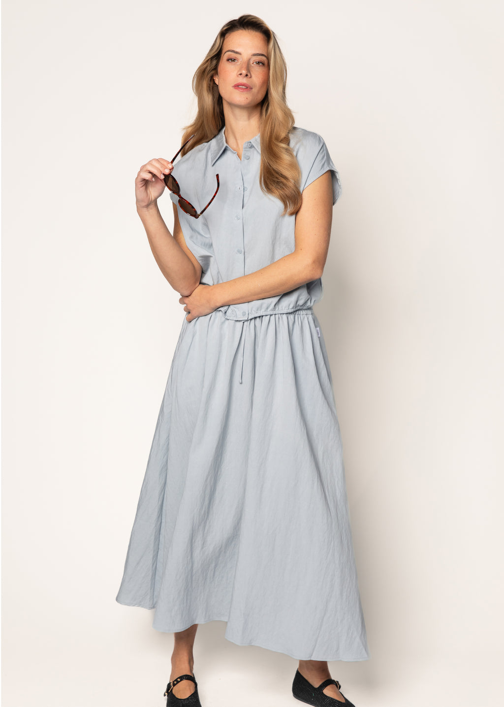 Aimee Skirt Fog Blue