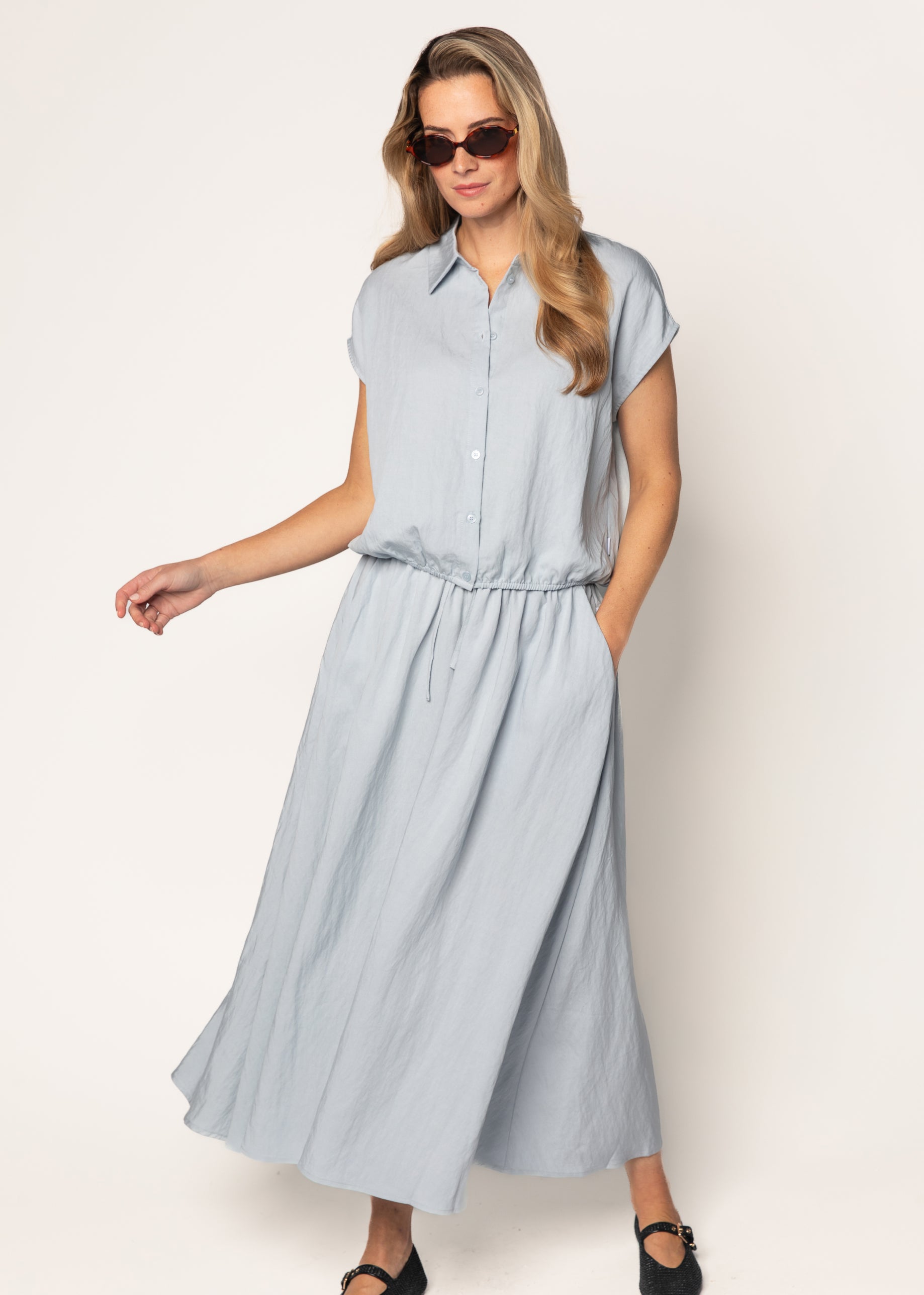 Bo Blouse Fog Blue
