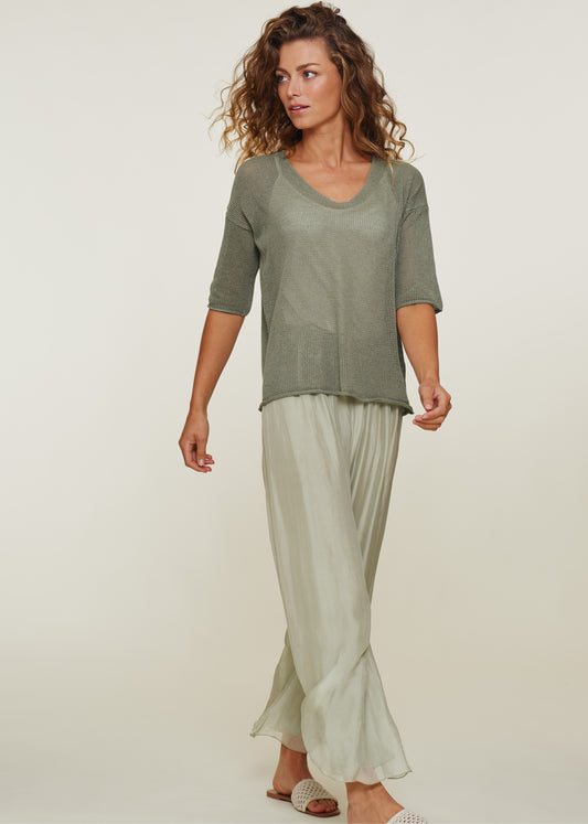 Estoril Pants Khaki Groen