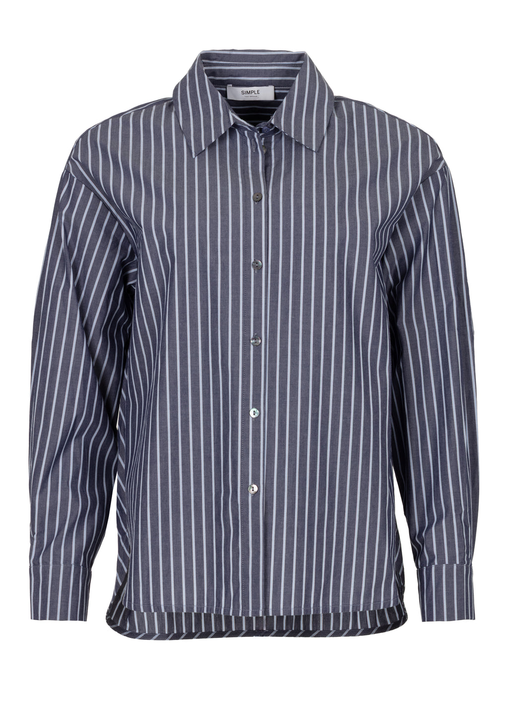 Bella Blouse Navy Stripe