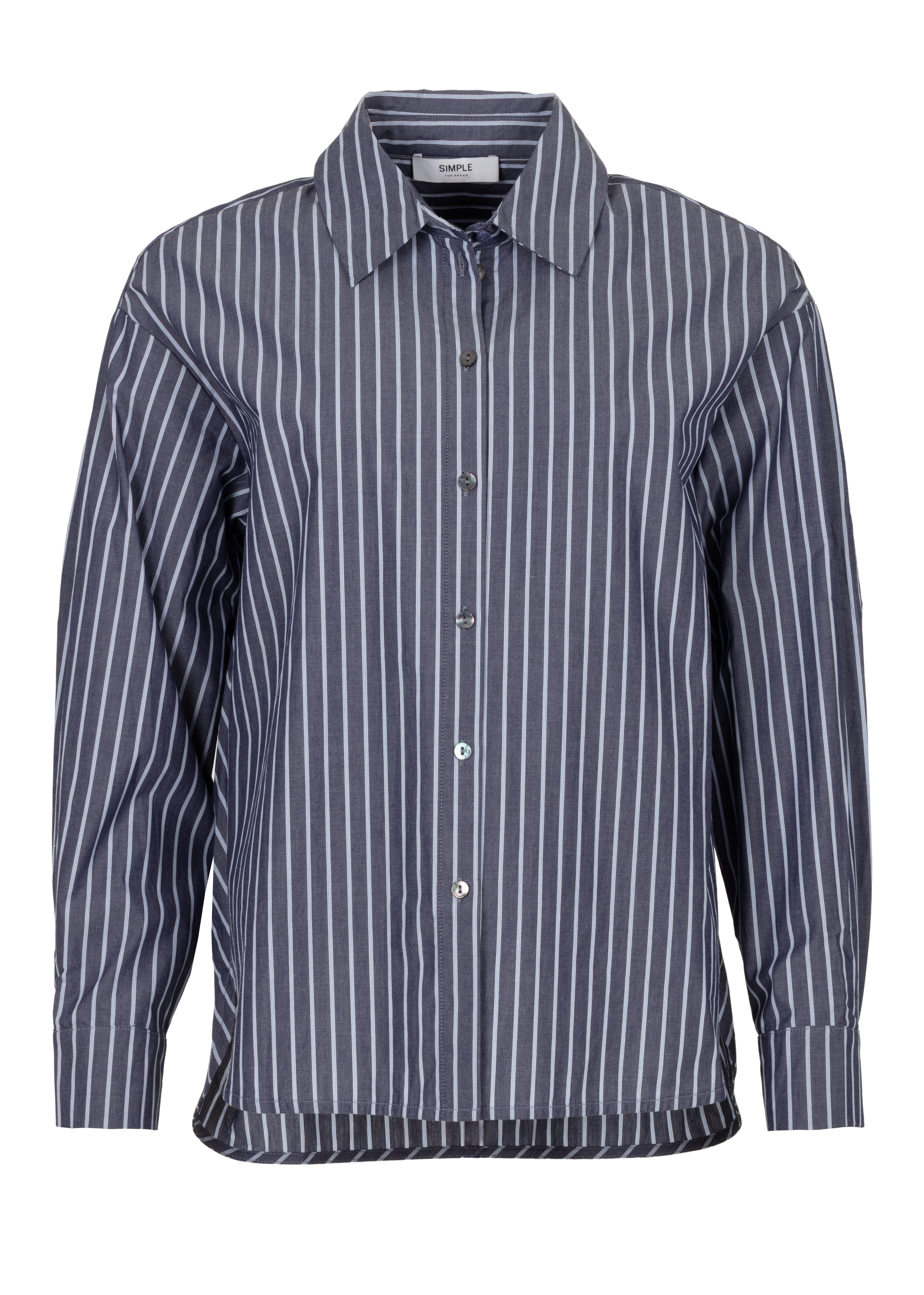 Bella Blouse Navy Stripe