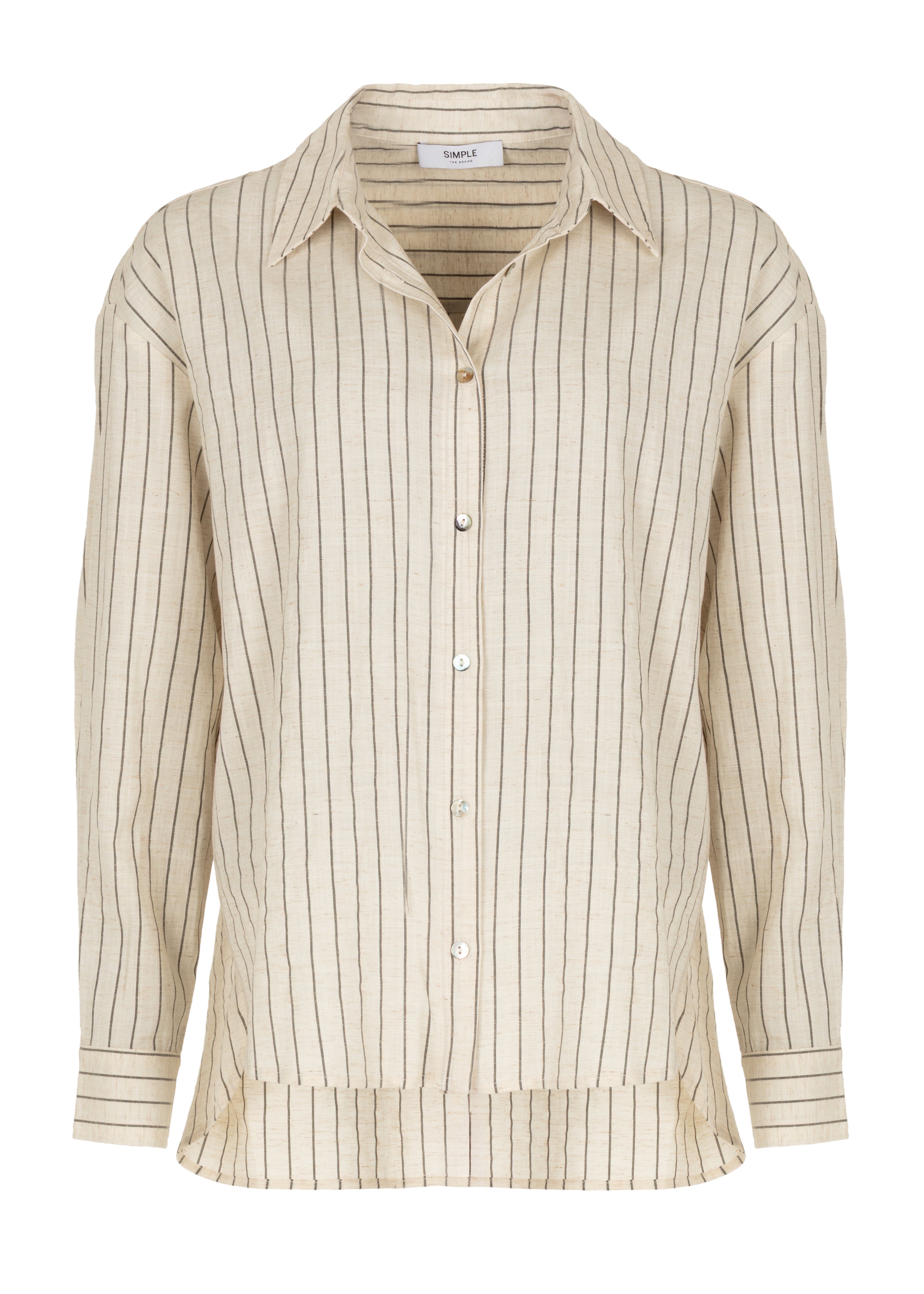 Bella Blouse Natural Stripe