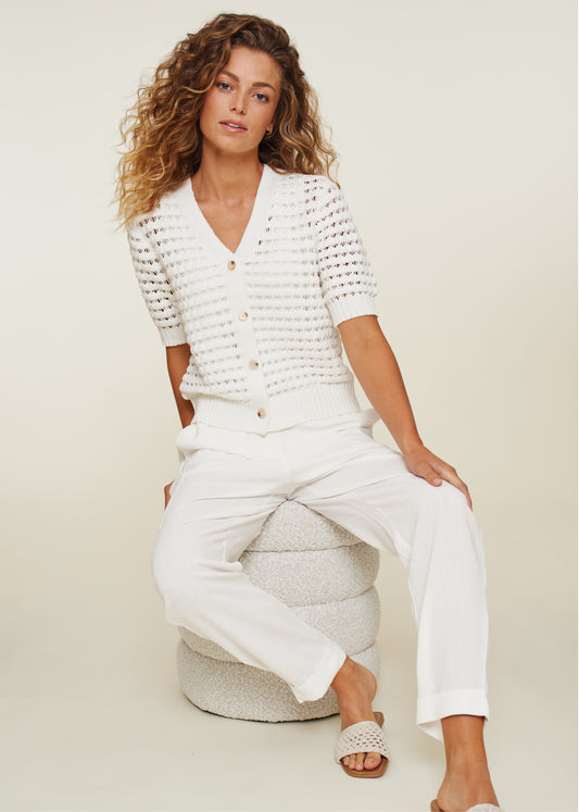 Bellara Cardigan Star White