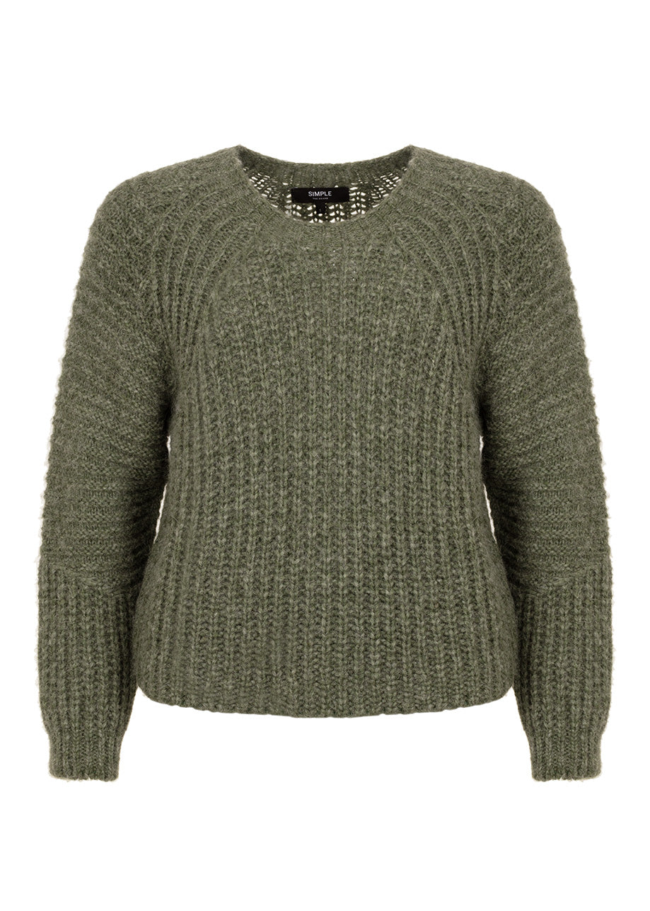 Buch Sweater Stone Green Mel