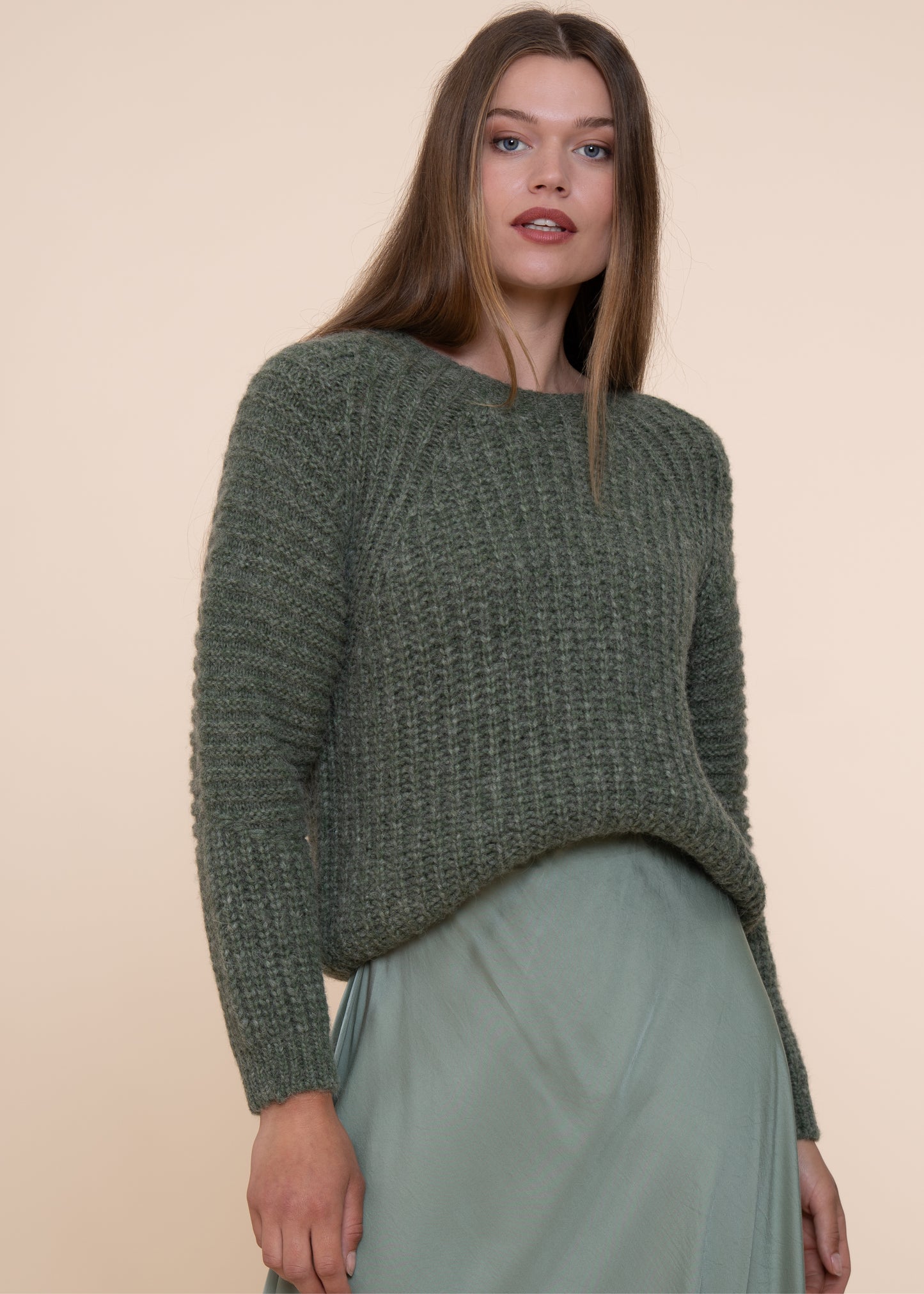 Buch Sweater Stone Green Mel