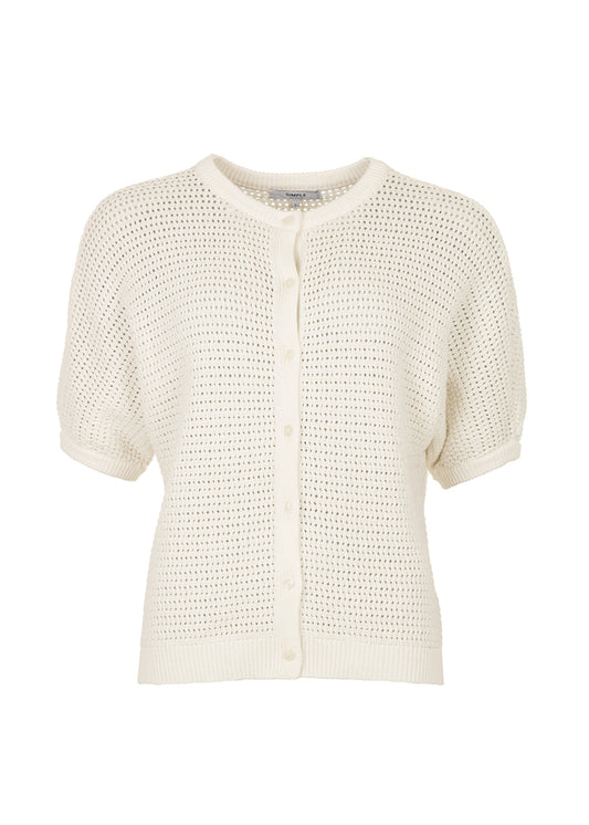 Carbel Cardigan Star White