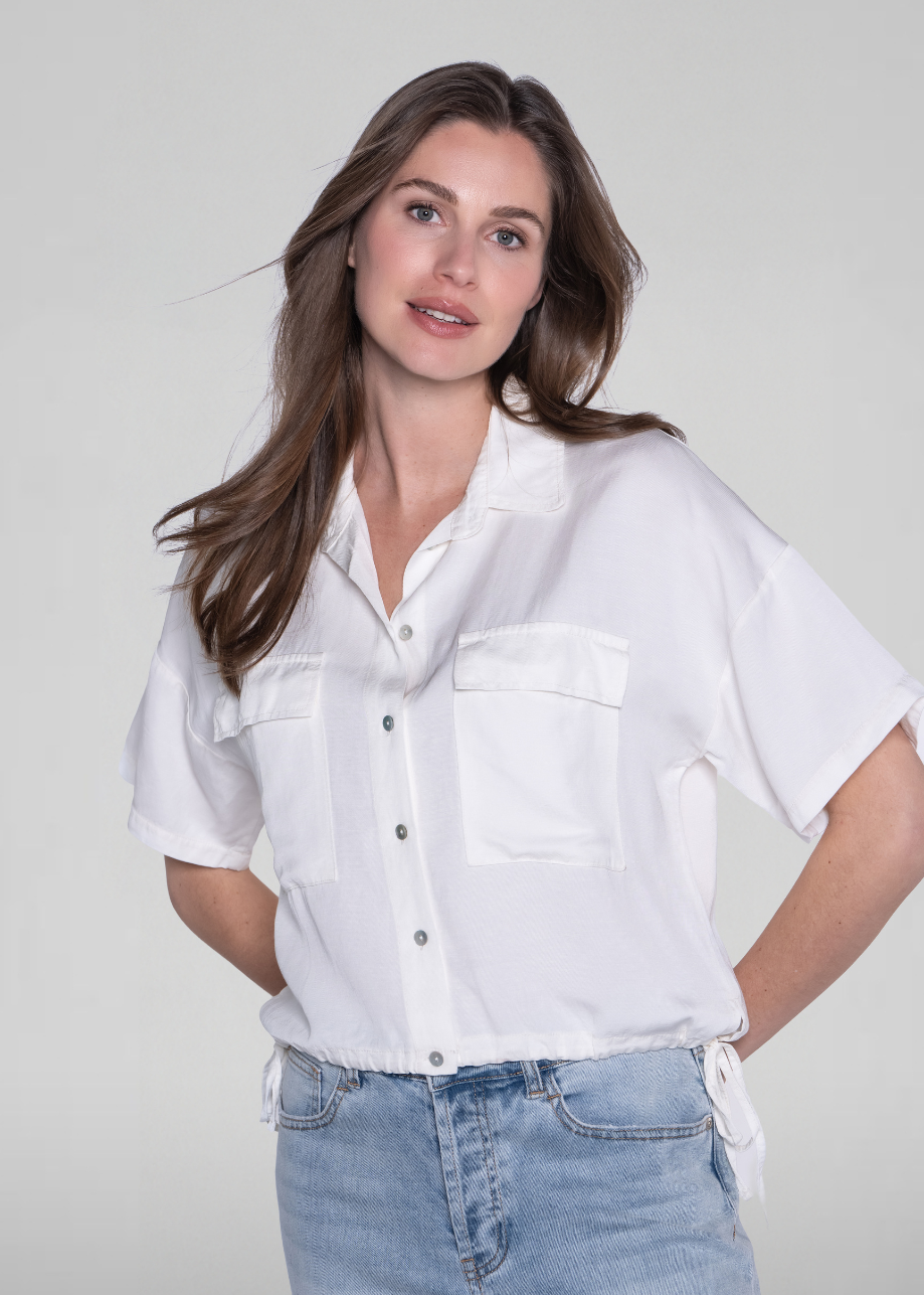Costa Blouse Ecru White