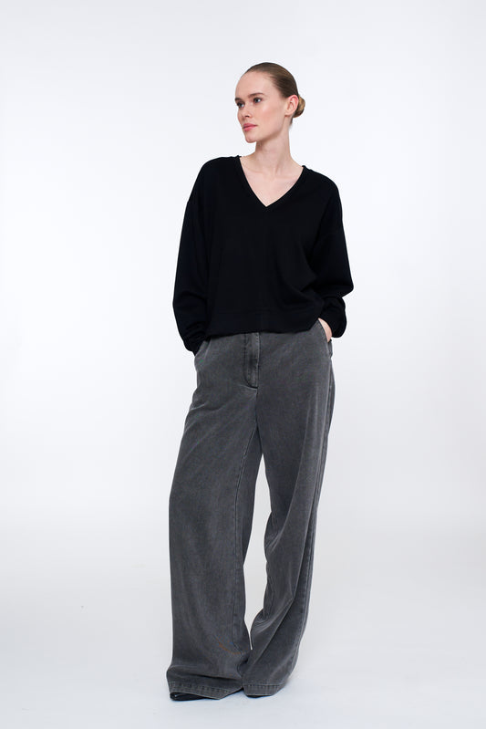 Chaplin Ls Top Black
