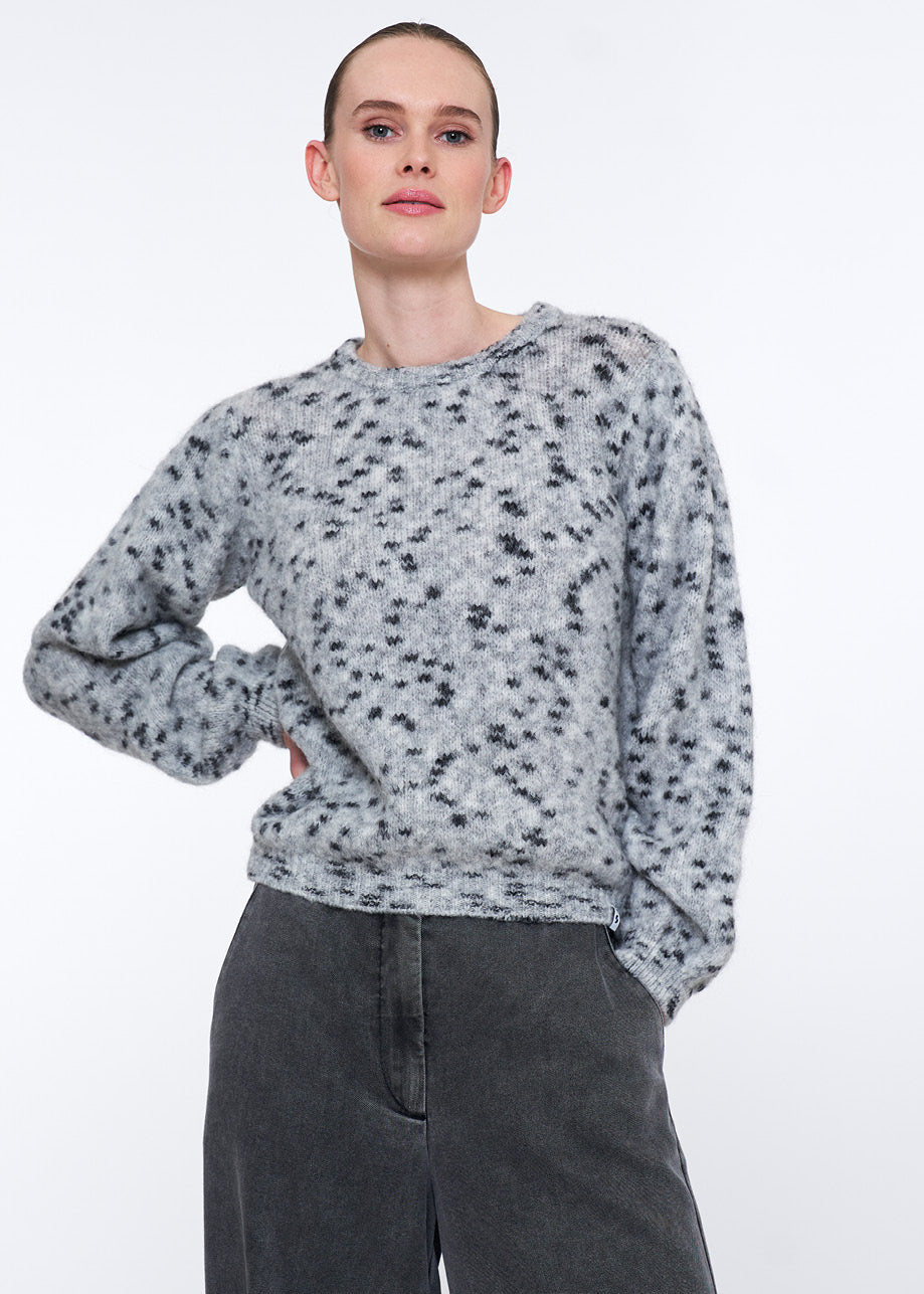 Willy Long sleeve top Lt Grey Mel