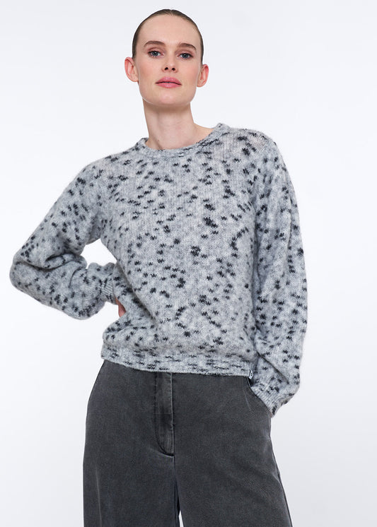 Willy Long sleeve top Lt Grey Mel