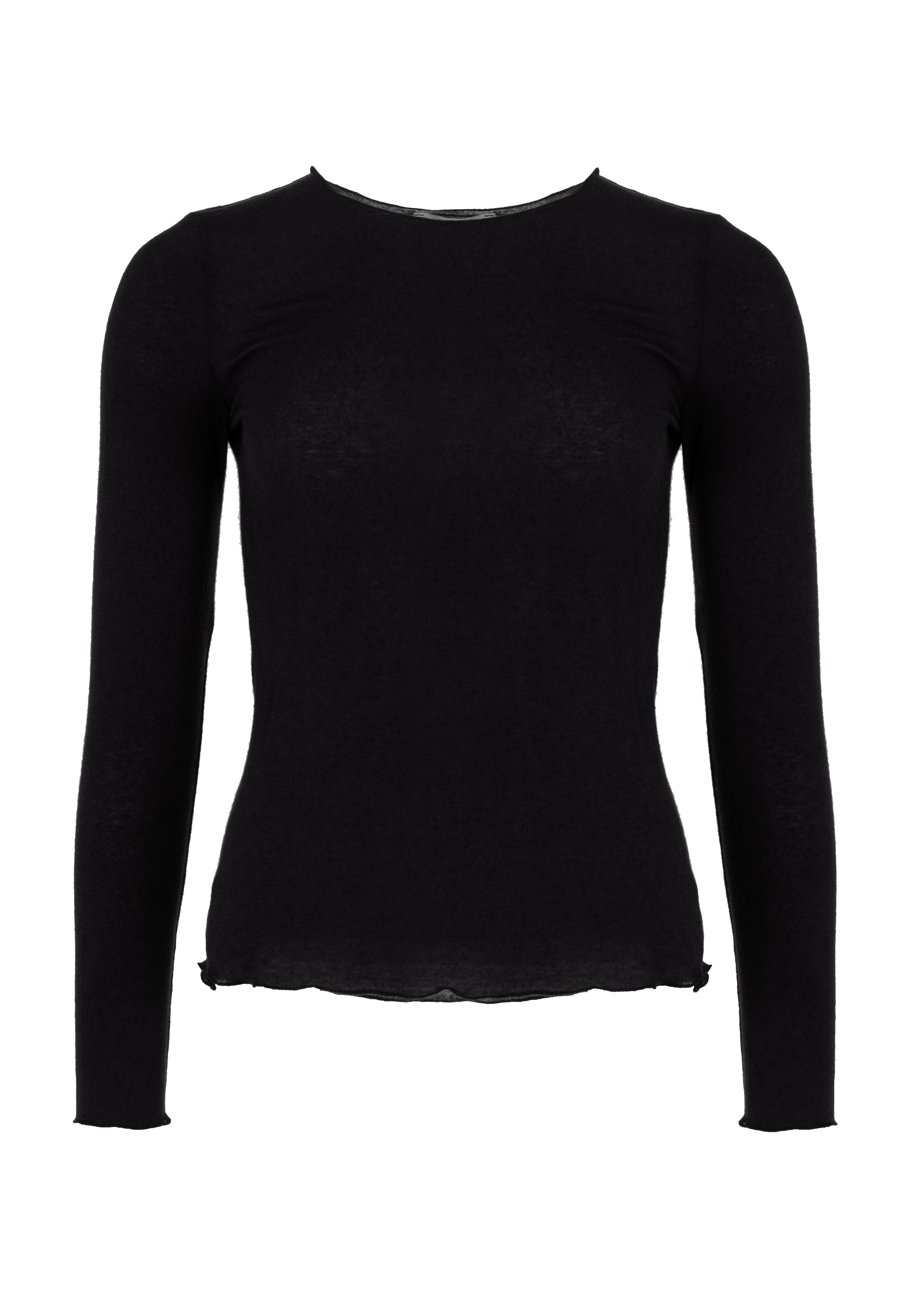 Davia Kasjmier Longsleeve - Zwart