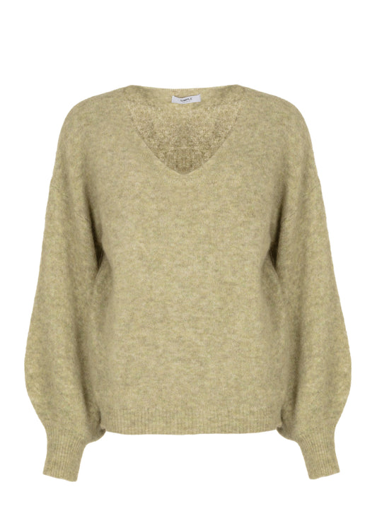 Deux Sweater Lt Oliva Mel