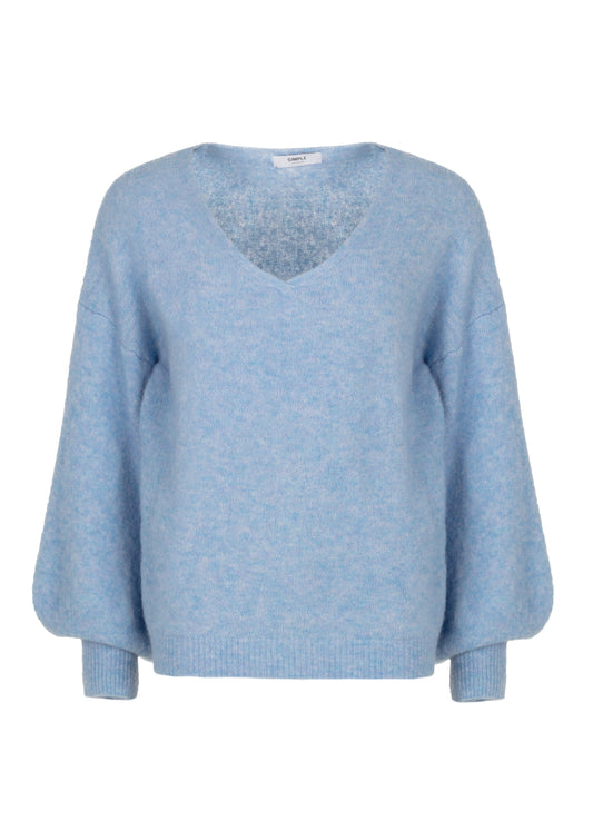 Deux Sweater Sky Blue Mel