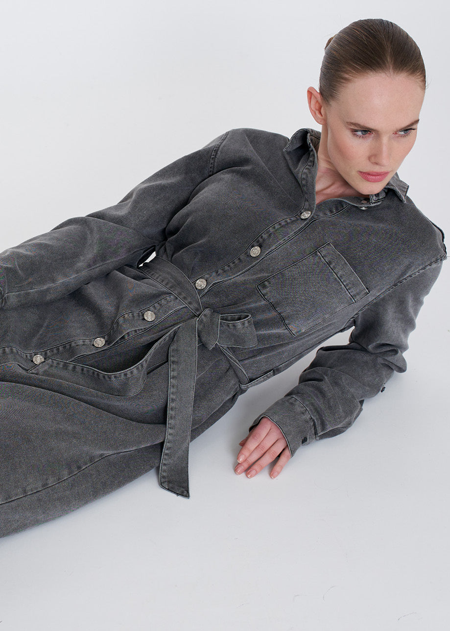 Dina Dress Washed Black