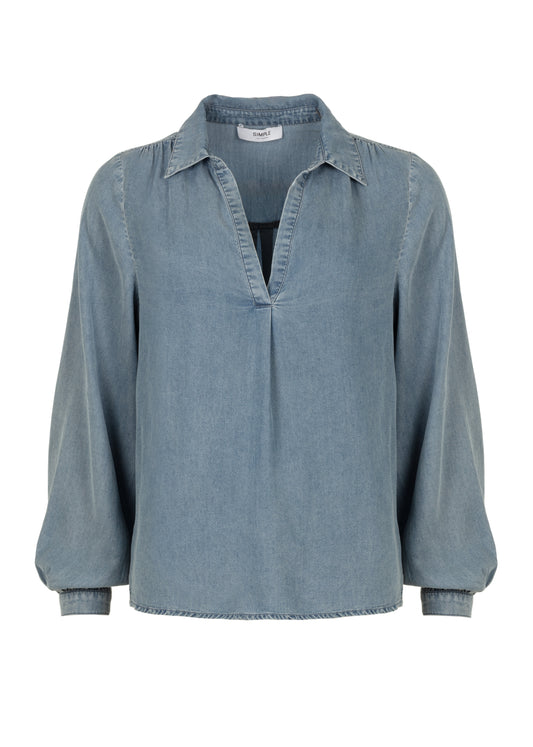 Dubi Blouse Sun Faded Blue