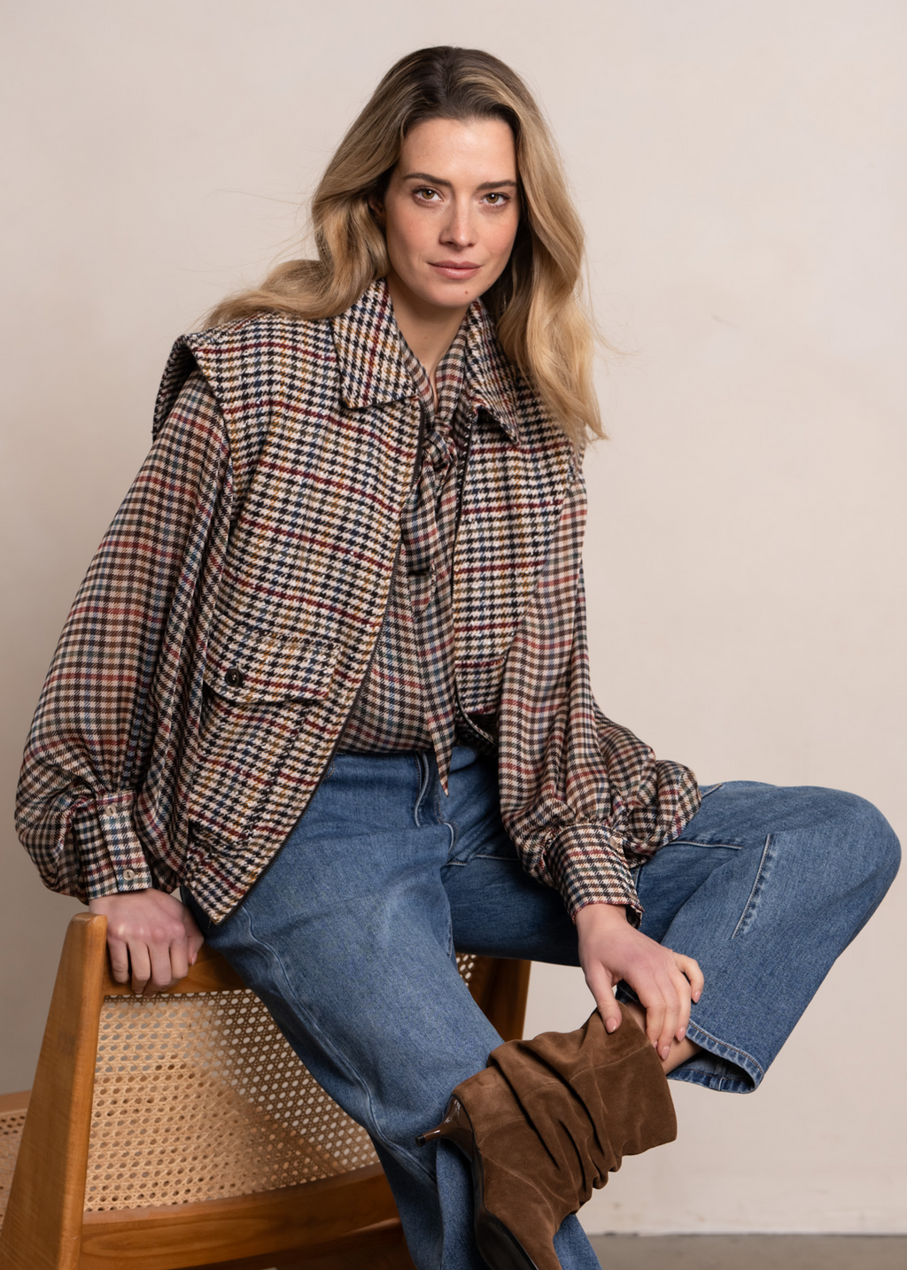 Ivanna Blouse - Multi Check